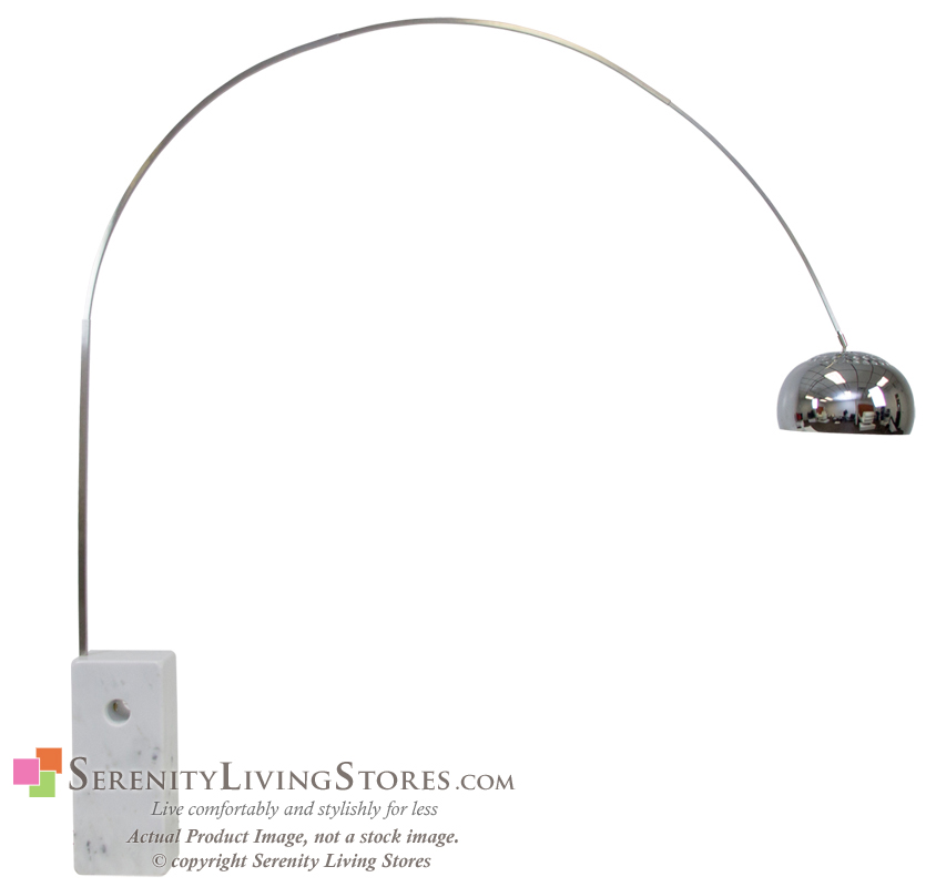 Arco Lamp Floor White Loading Zoom