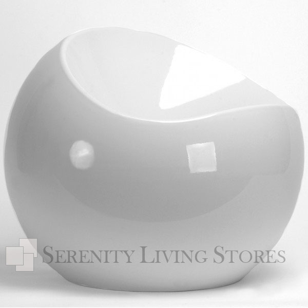 Ball chairs in white, green, red & black serenity living stores Ball chair finn stone
